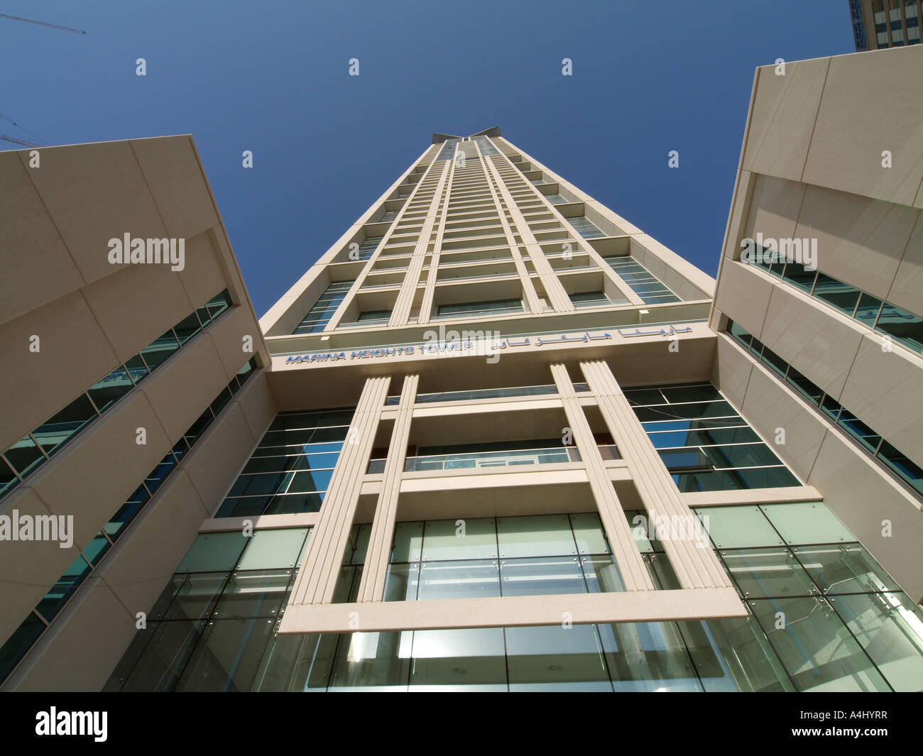 Dubai Marina, Marina Heights Tower Stock Photo Alamy