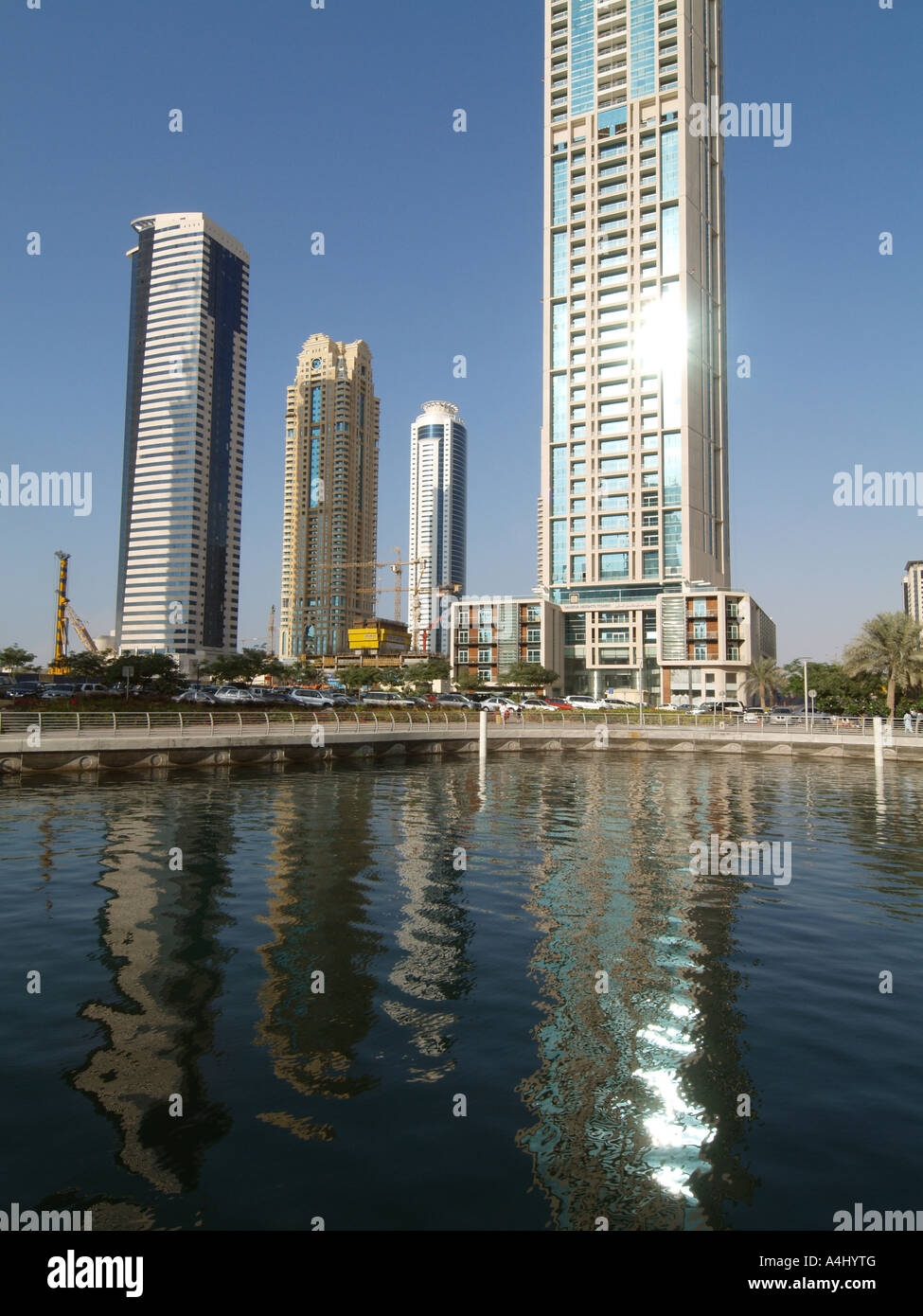 Dubai Marina, Marina Heights Tower Stock Photo Alamy