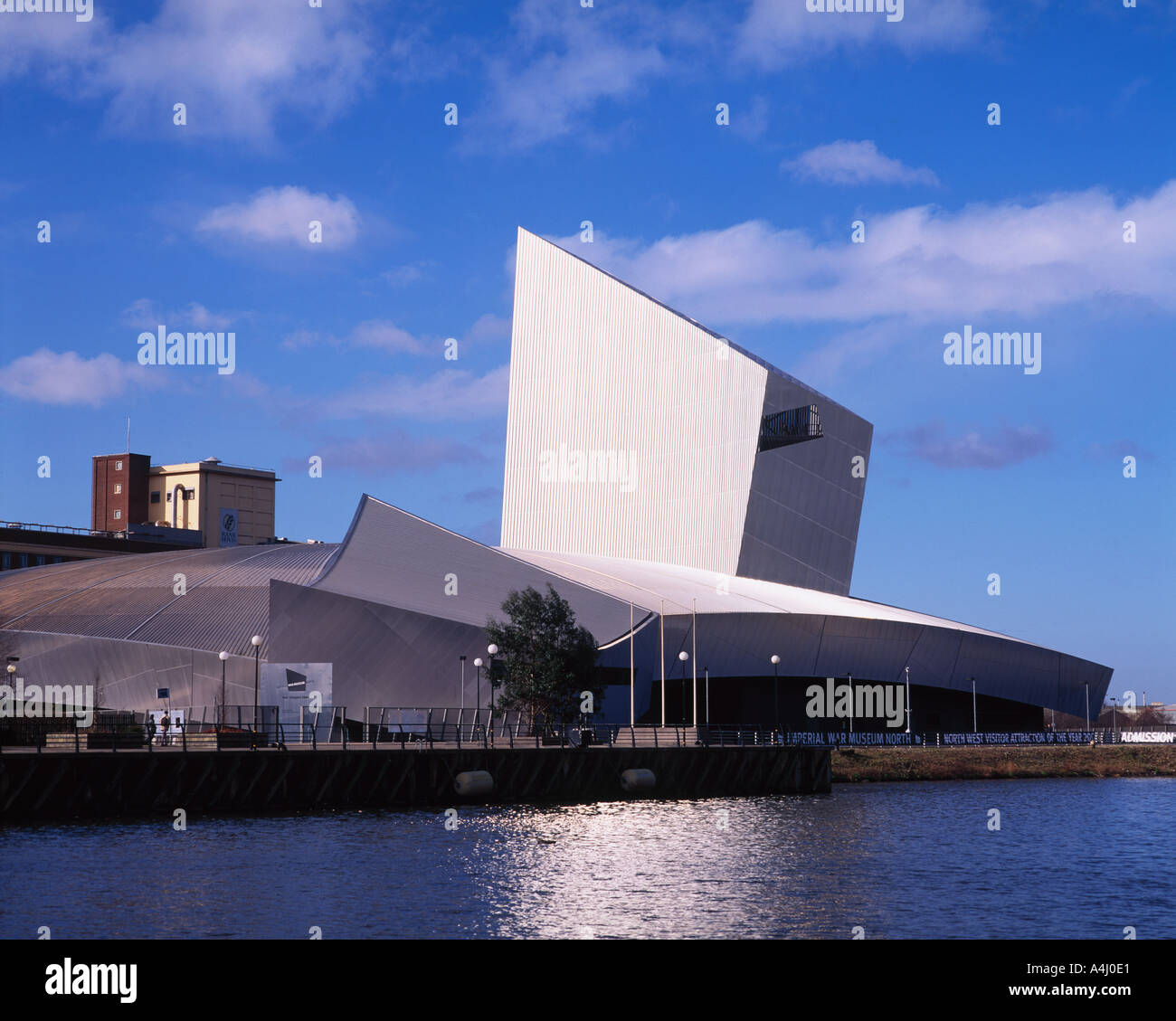 Imperial War Museum North Salford Quays Manchester England Stock Photo ...