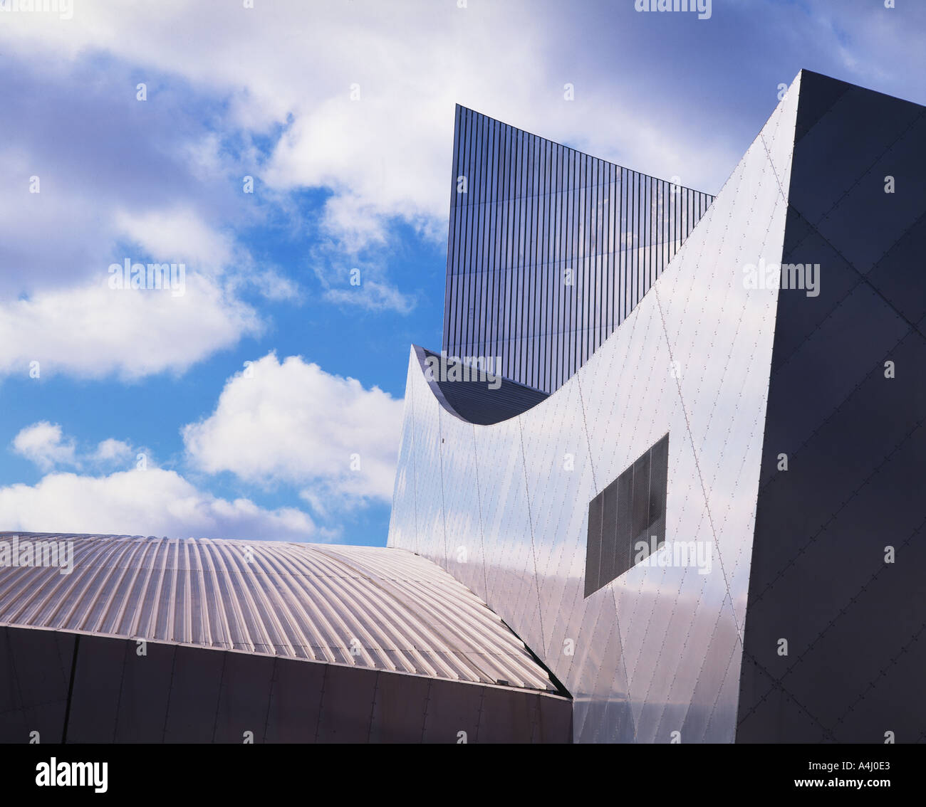 Imperial War Museum North Salford Quays Manchester England Stock Photo ...