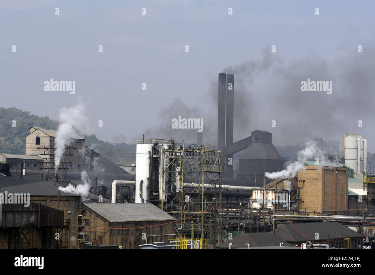 Steel Mill near Wheeling West Virginia Stock Photo Alamy