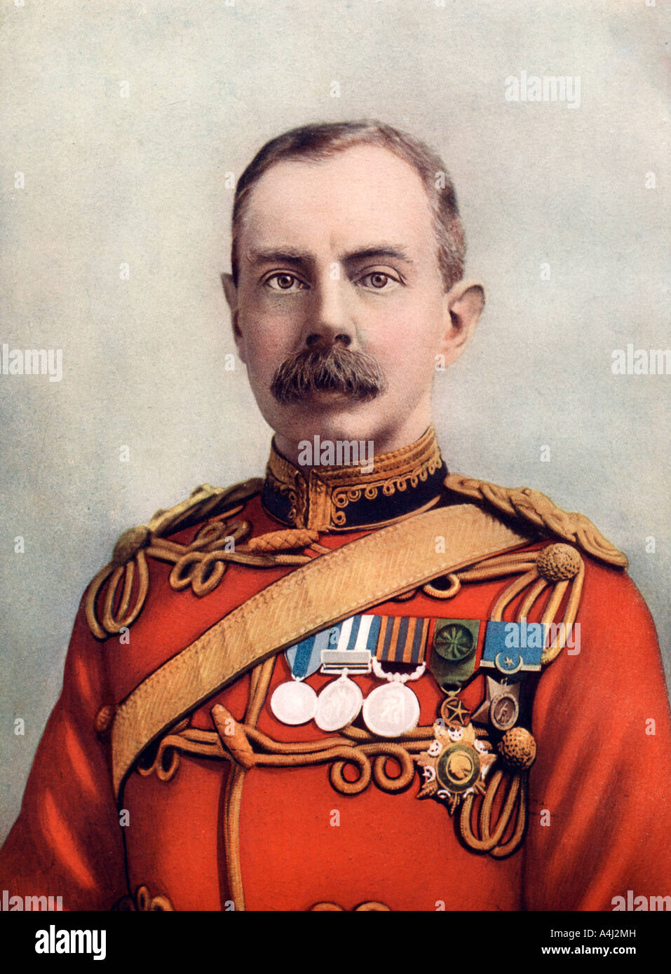 Brevet Lieutenant-Colonel HCO Plumer, Commanding at Tuli, Rhodesia, 1902.Artist: Bassano Studio Stock Photo