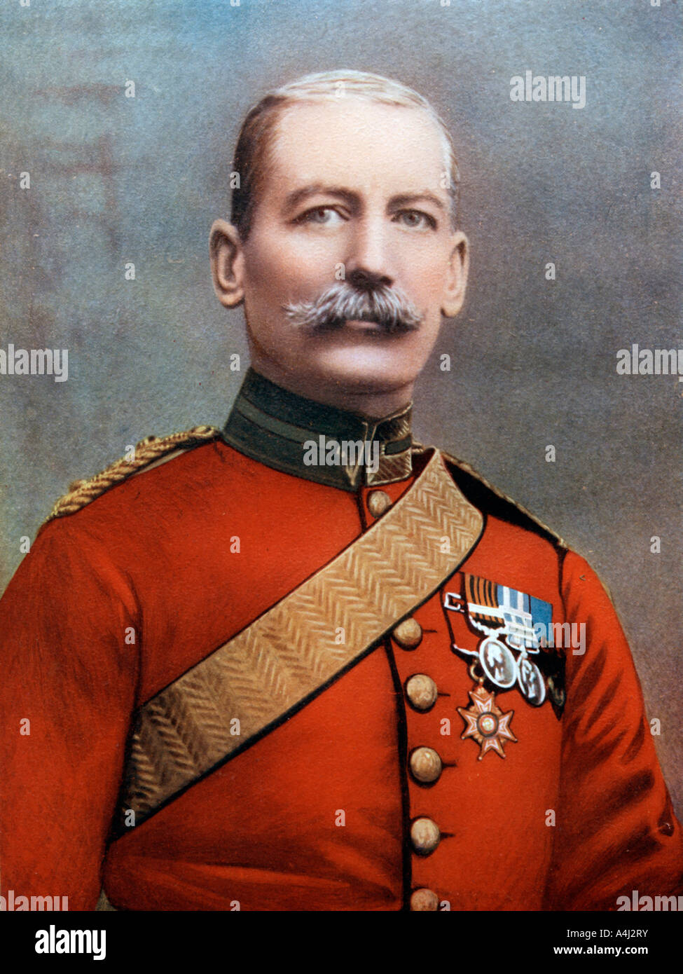 Major-General JBB Dickson, commanding 4th Cavalry Brigade, South Africa Field Force, 1902.Artist: Bassano Studio Stock Photo