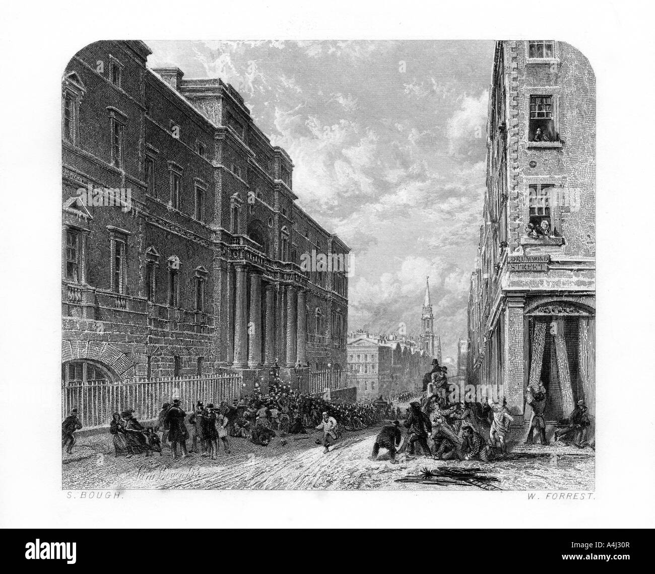 The University of Edinburgh, Scotland, 1870.Artist W Forrest Stock