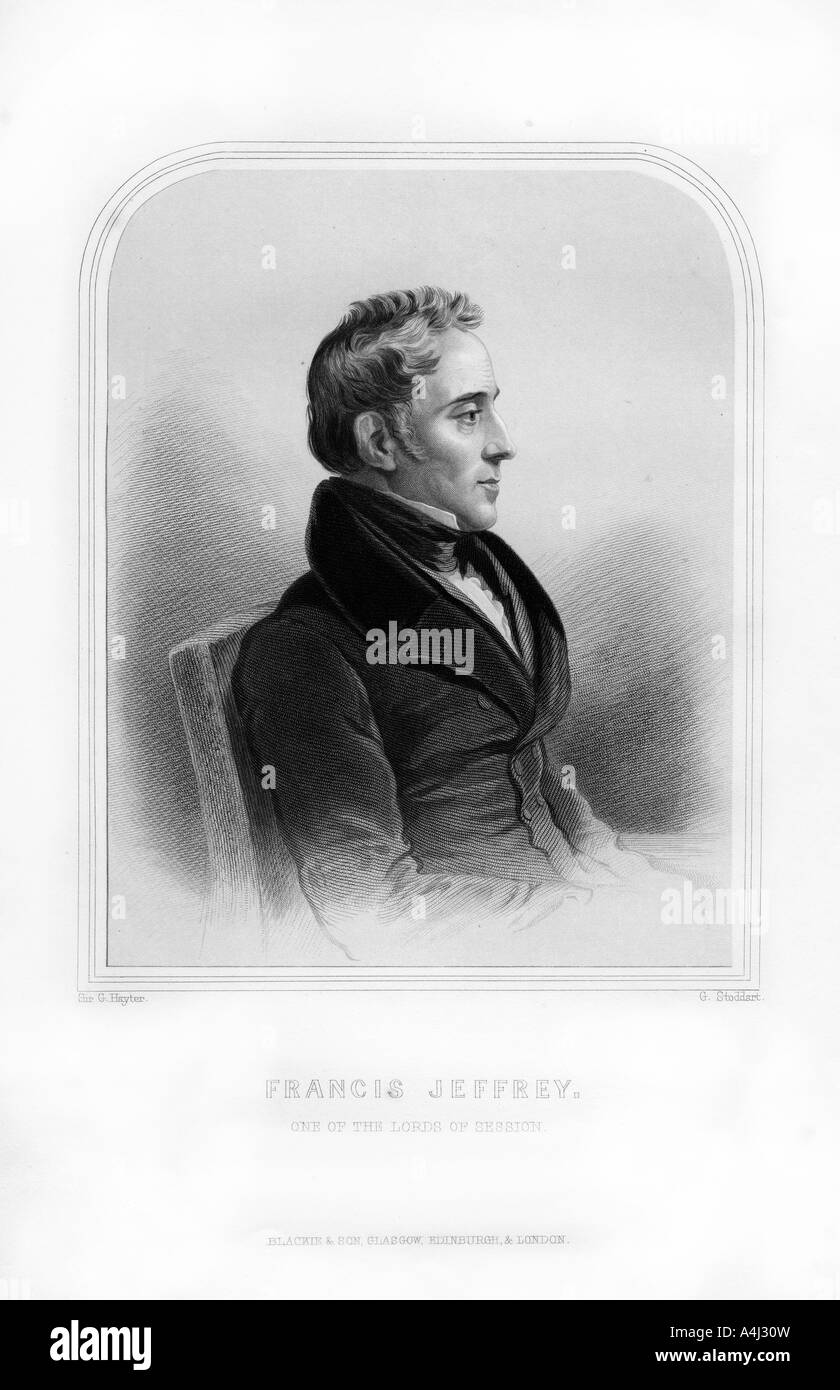 Francis Jeffrey, Lord Jeffrey, Scottish judge and literary critic, (1870).Artist: G Stoddart Stock Photo