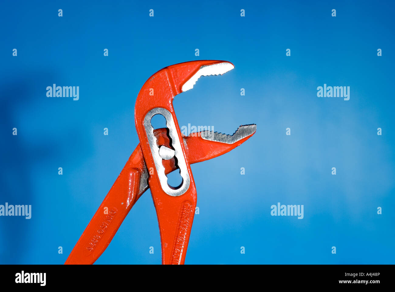 adjustable wrench pliers Stock Photo Alamy