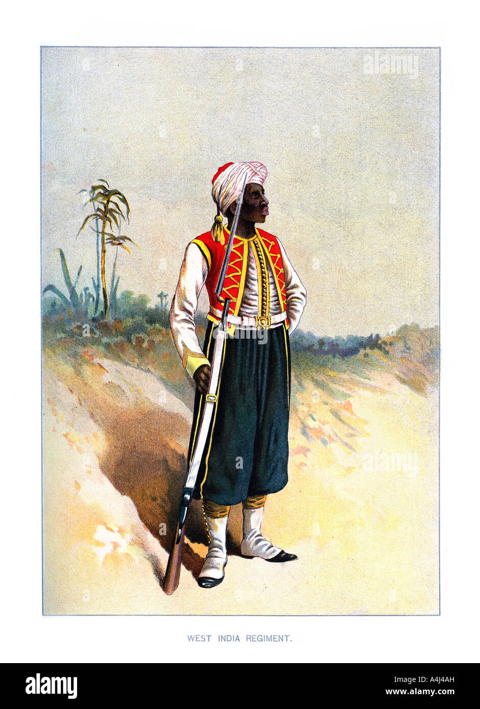 'West India Regiment', c1890.Artist: H Bunnett Stock Photo