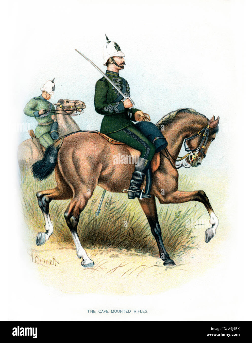 'The Cape Mounted Rifles', c1890.Artist: H Bunnett Stock Photo