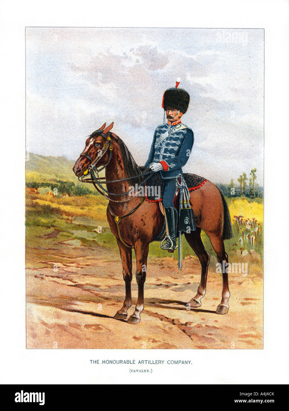 'The Honourable Artillery Company (Cavalry)', c1890.Artist: H Bunnett Stock Photo