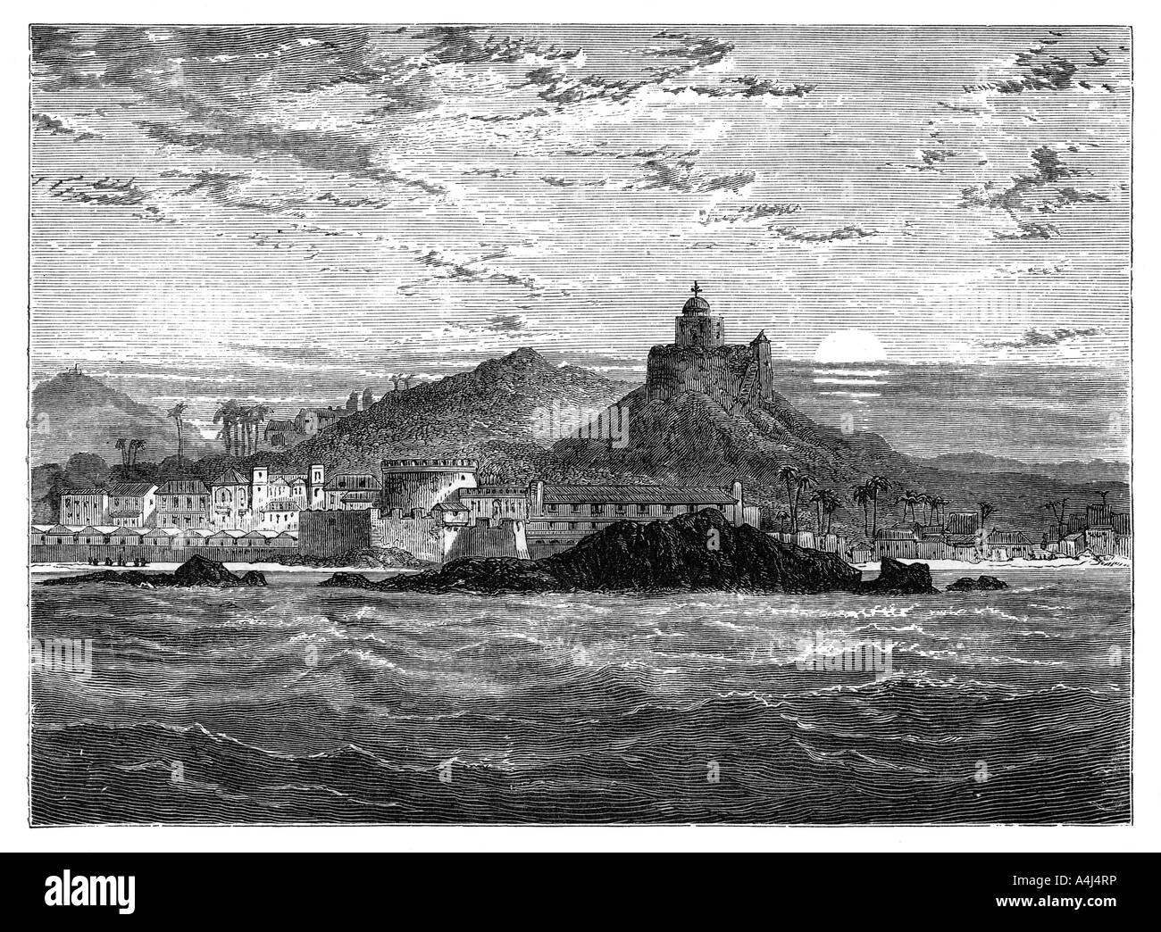 Cape Coast Castle, Gold Coast, West Africa, c1890. Artist: Unknown Stock Photo