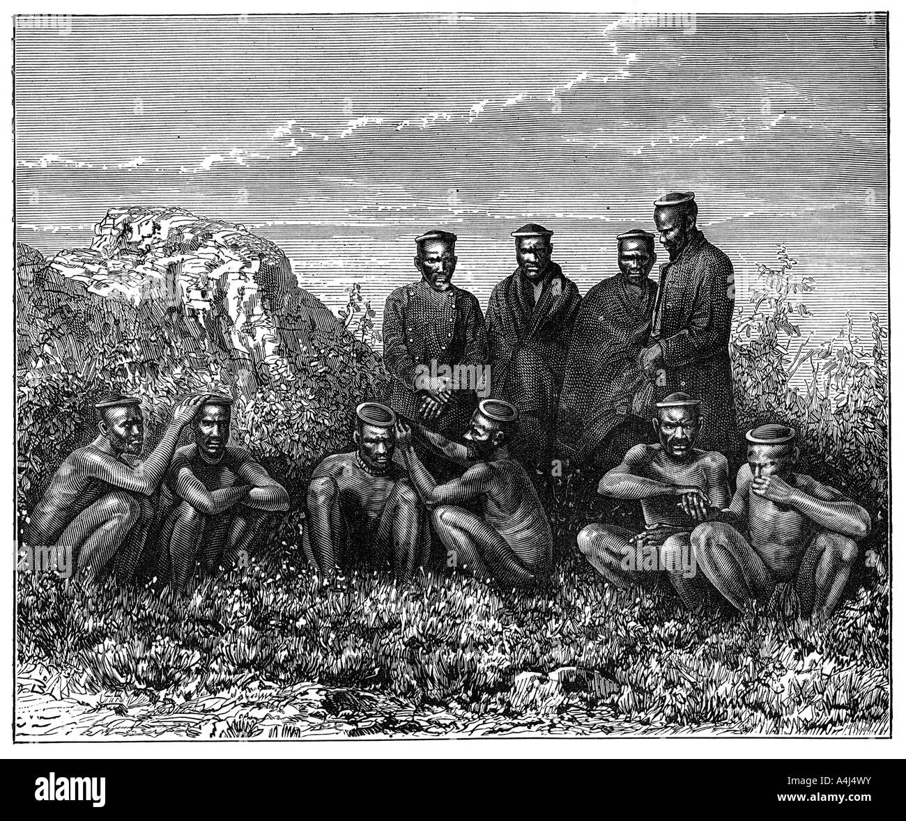 The Zulu, South Africa, c1890. Artist: Unknown Stock Photo