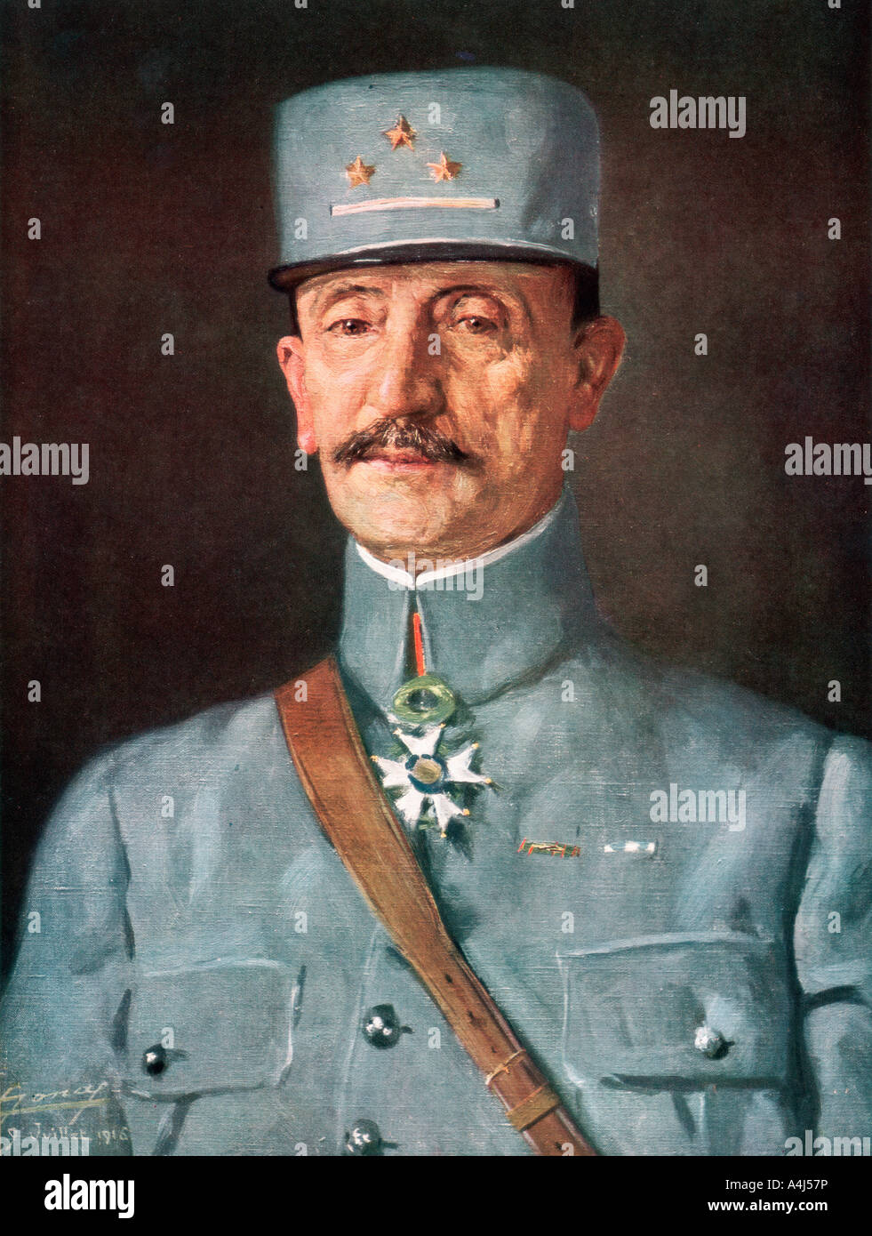 General Mazel, French army officer during World War I, (1916), 1926.Artist:  Juilliet Stock Photo - Alamy