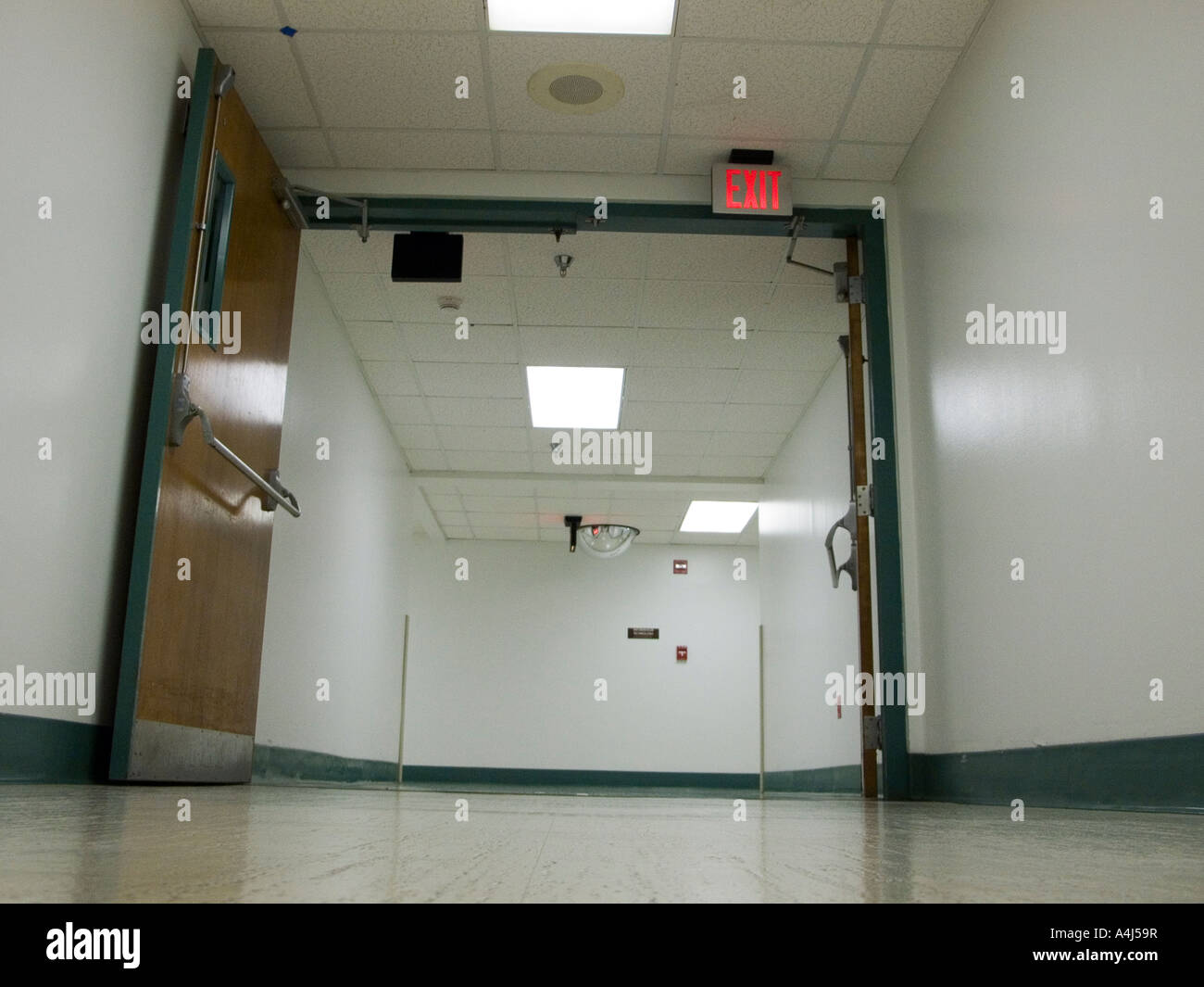 Wide Doorway In Hospital Leading To Emergency Room Stock Photo