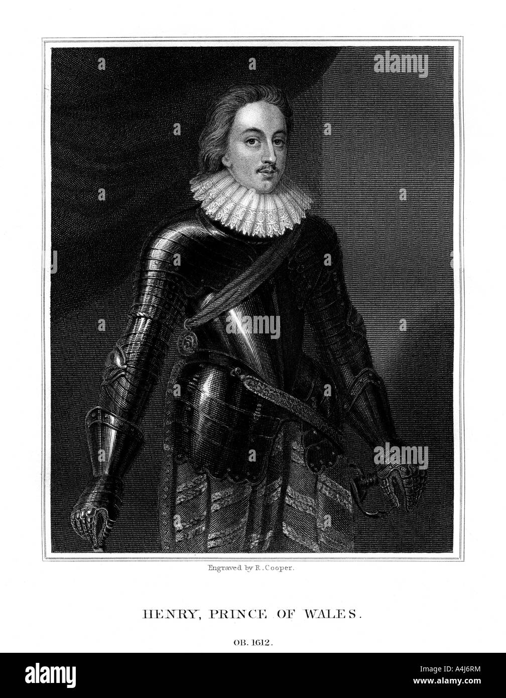 Henry Frederick Stuart, Prince of Wales, (1825).Artist R Cooper Stock