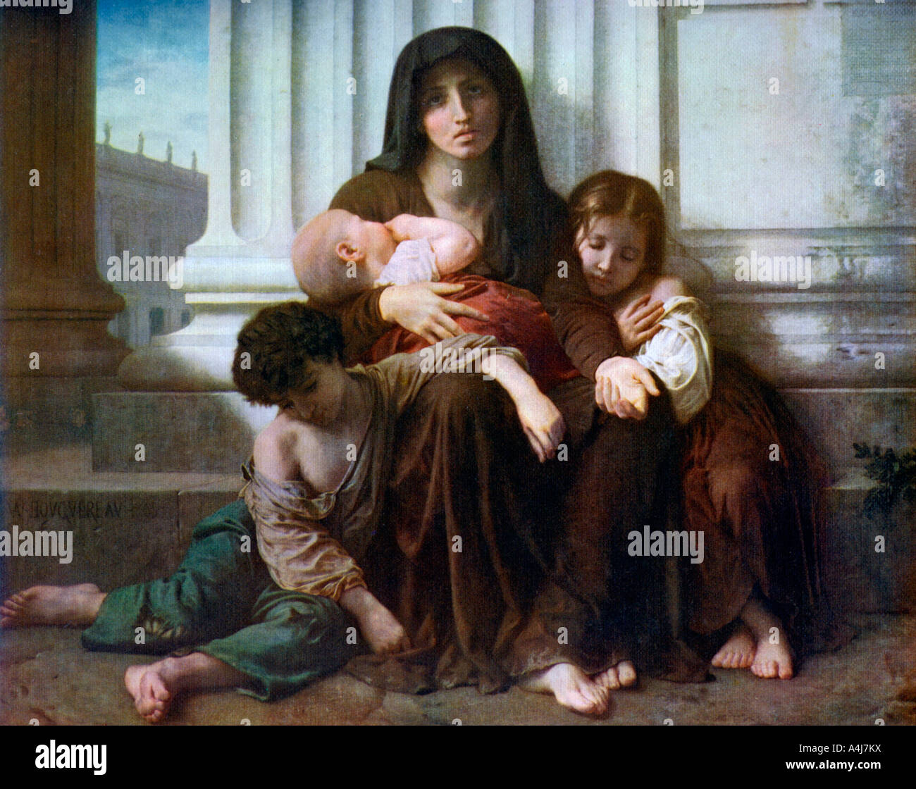 'Charity or The Indigent Family', 1865, (1912).Artist: William-Adolphe ...