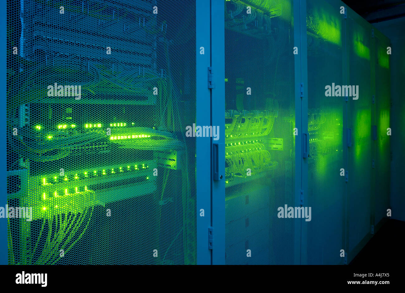 Germany, North Rhine Westphalia, Bochum, Computer server of a big ...