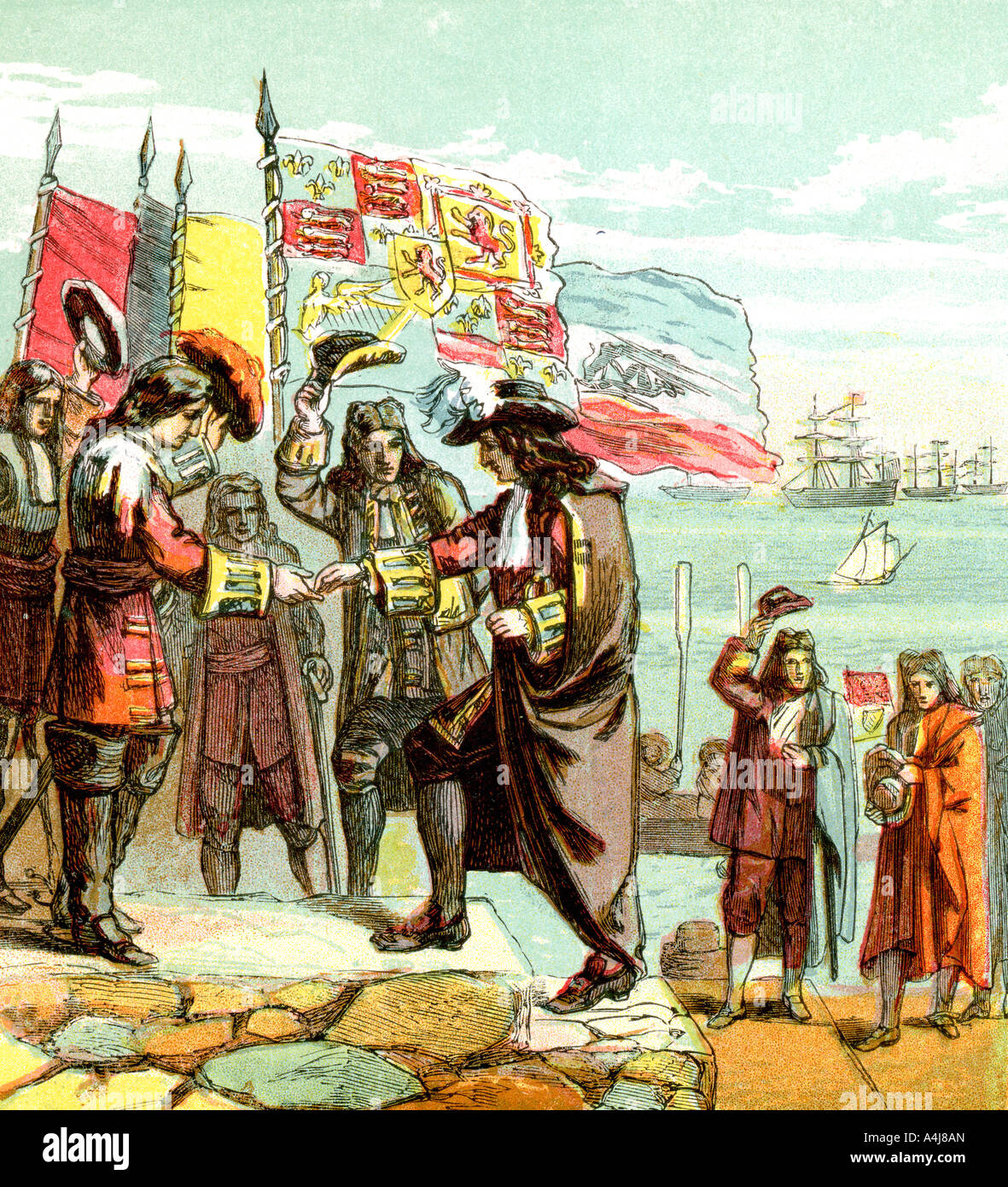 Landing Of William Of Orange 1688 Hi-res Stock Photography And Images ...