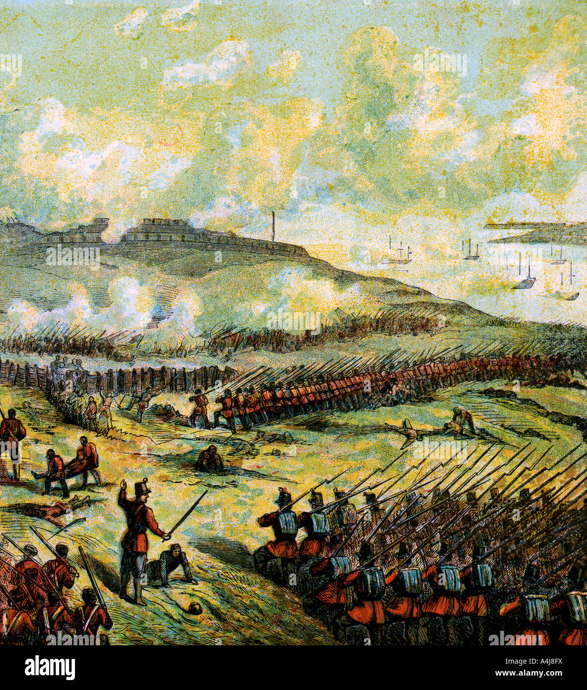 'The Battle of Inkerman, 1854', (c1850s). Artist Unknown Stock Photo