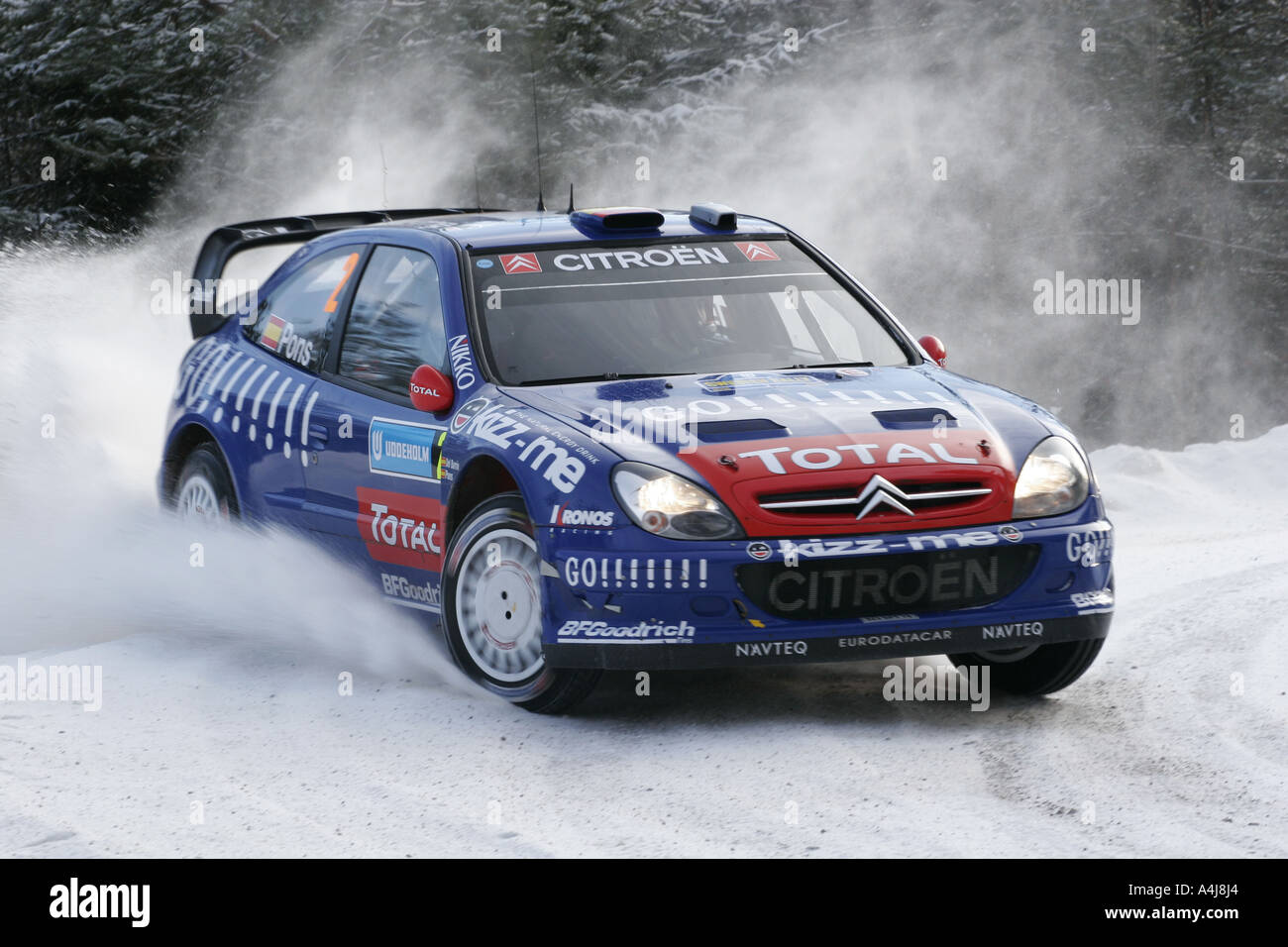Citroen Xsara WRC, driven by Xavier Pons during the Uddeholm Rally Sweden Stock Photo