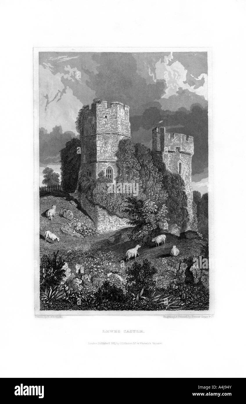 Tower lewes castle Black and White Stock Photos & Images Alamy
