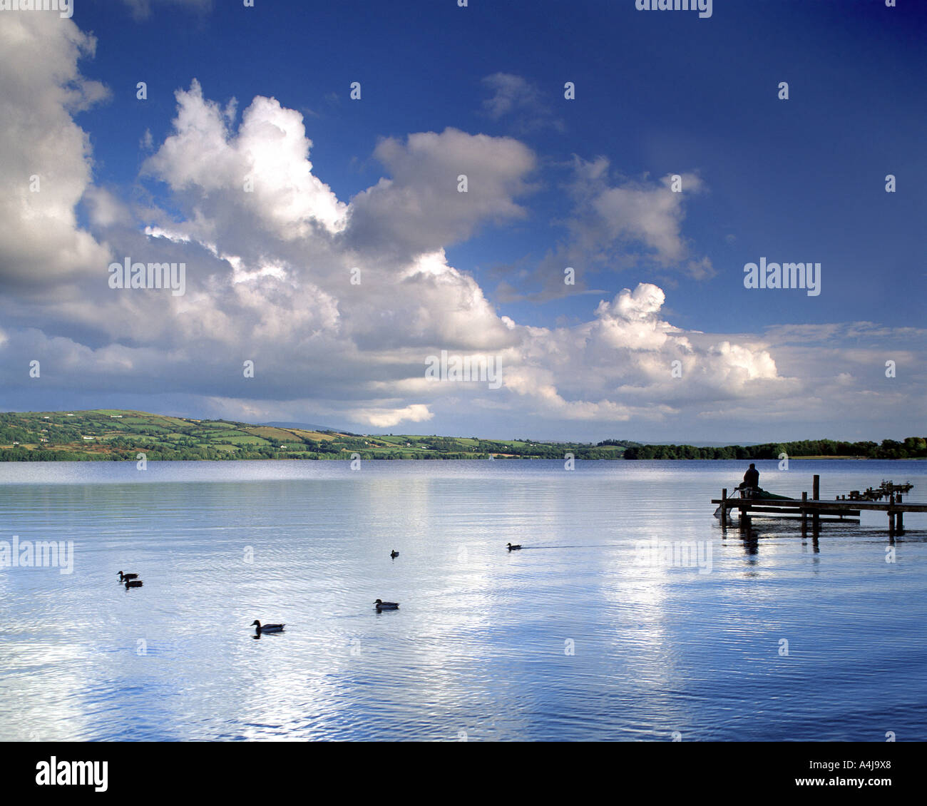 IE - CO. CLARE:  Lough Derg and Arra Mountains Stock Photo