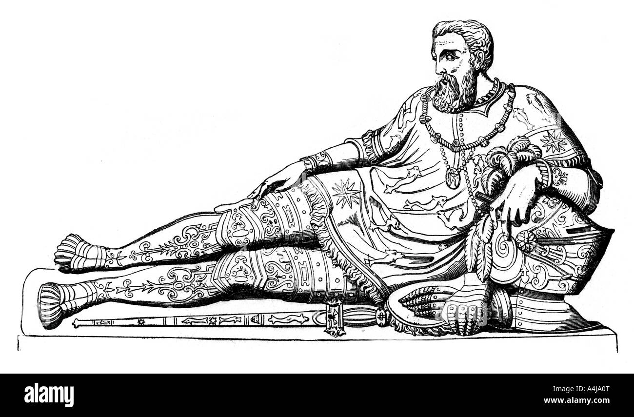 Effigy of Philippe de Chabot, Admiral of France, c1570, (1870). Artist: Unknown Stock Photo