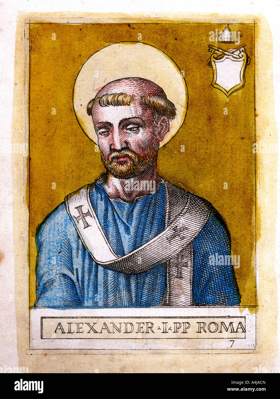 Pope Alexander I. Artist: Unknown Stock Photo - Alamy