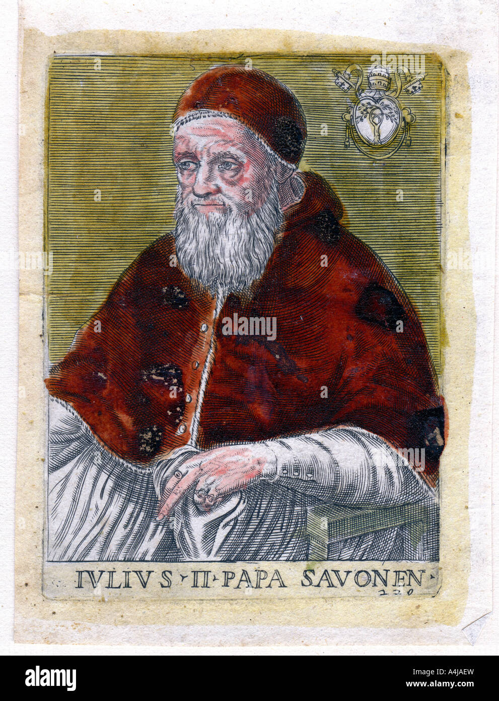 Pope Julius II. Artist: Unknown Stock Photo