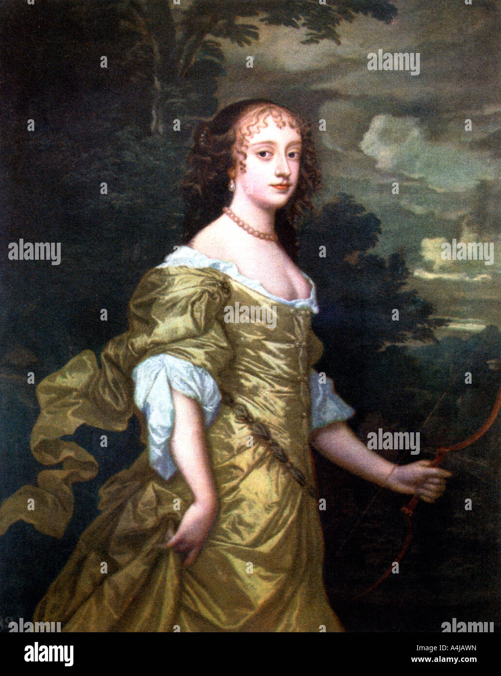 Portrait of Frances, Duchess of Richmond, c1662-1665.Artist: Peter Lely Stock Photo
