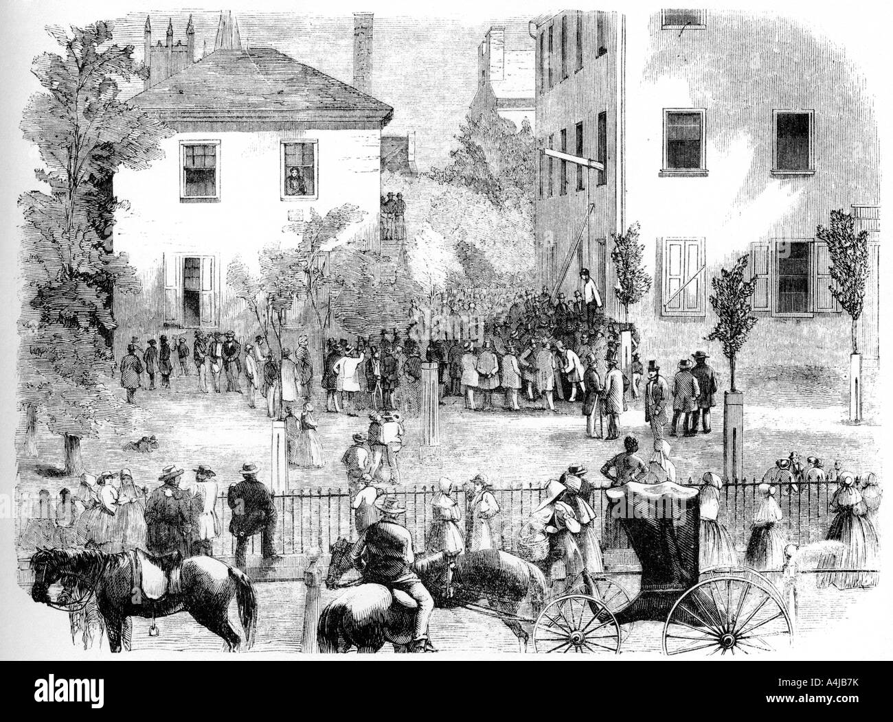 'The Kentucky Lynching', c1860. Artist: Unknown Stock Photo