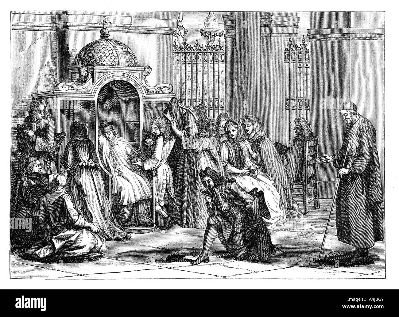 Roman catholic confession church hires stock photography and images