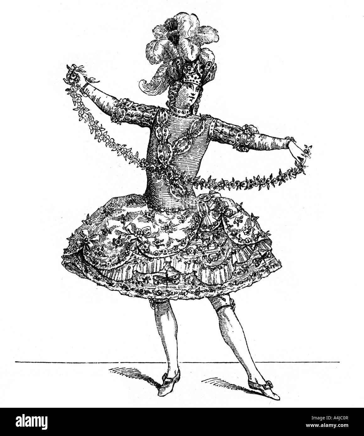 Ballet Costume, (1885).Artist: Martin Stock Photo