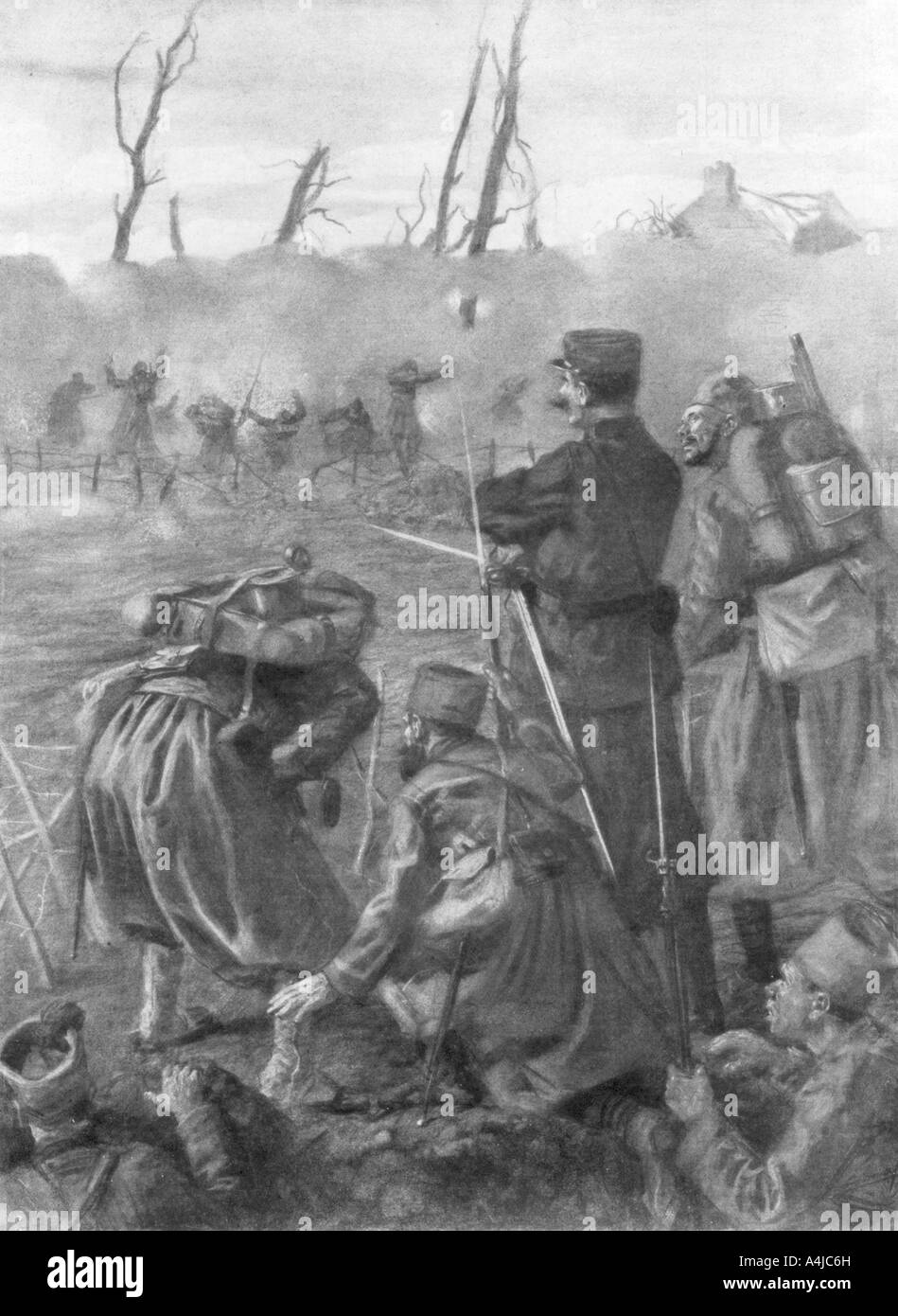 A Chlorine Gas Attack Second Battle of Ypres Belgium 1915 1926 Stock