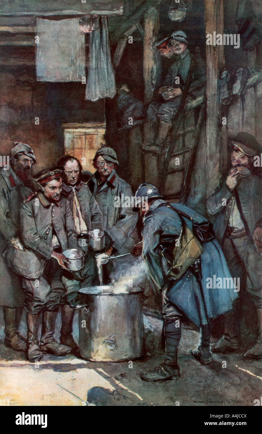 'German prisoners in Souville', Verdun, France, 26 March 1916, (1926). Artist: Unknown Stock Photo