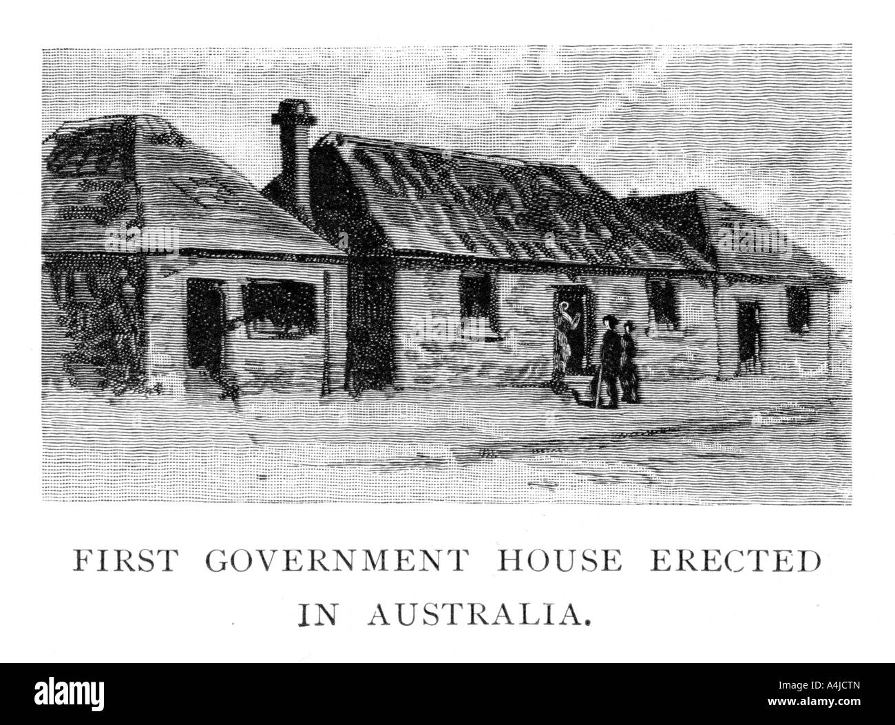 The First Government House, Sydney, Australia, (1886). Artist Unknown