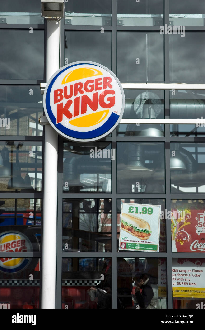 Burger King in Peckham, London, UK Stock Photo