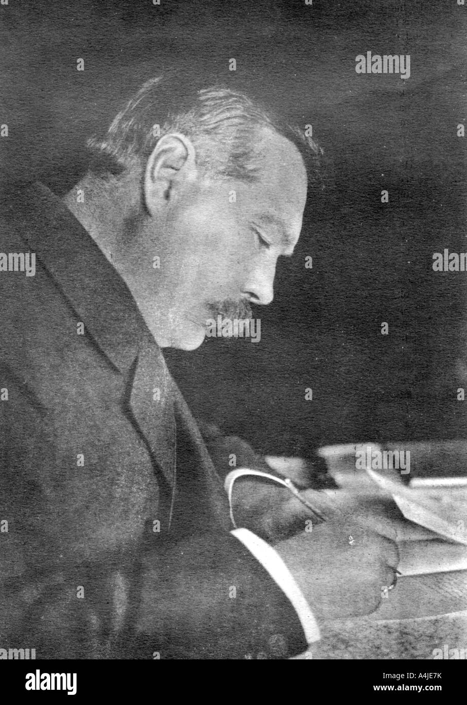 Sir Arthur Conan Doyle, Scottish author, 1912.Artist: Emil Otto Hoppe Stock Photo