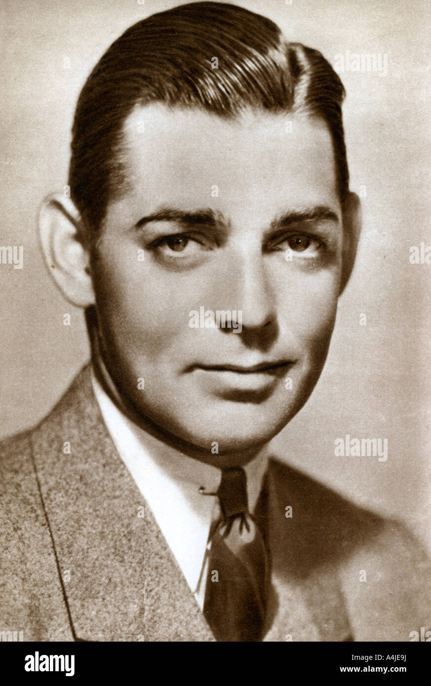 Clark Gable, American actor, 1933. Artist: Unknown Stock Photo