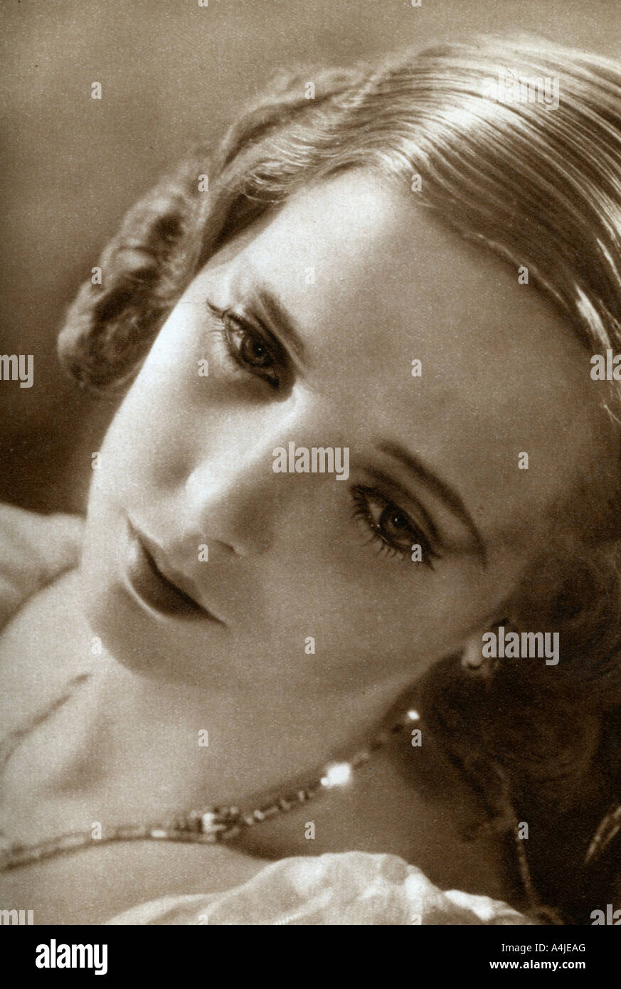 Jessie Matthews, British actress, 1933. Artist: Unknown Stock Photo