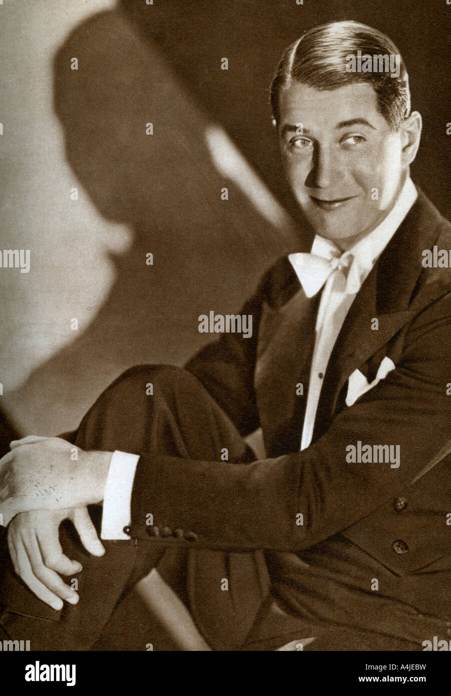 Maurice Chevalier, French actor, 1933. Artist: Unknown Stock Photo