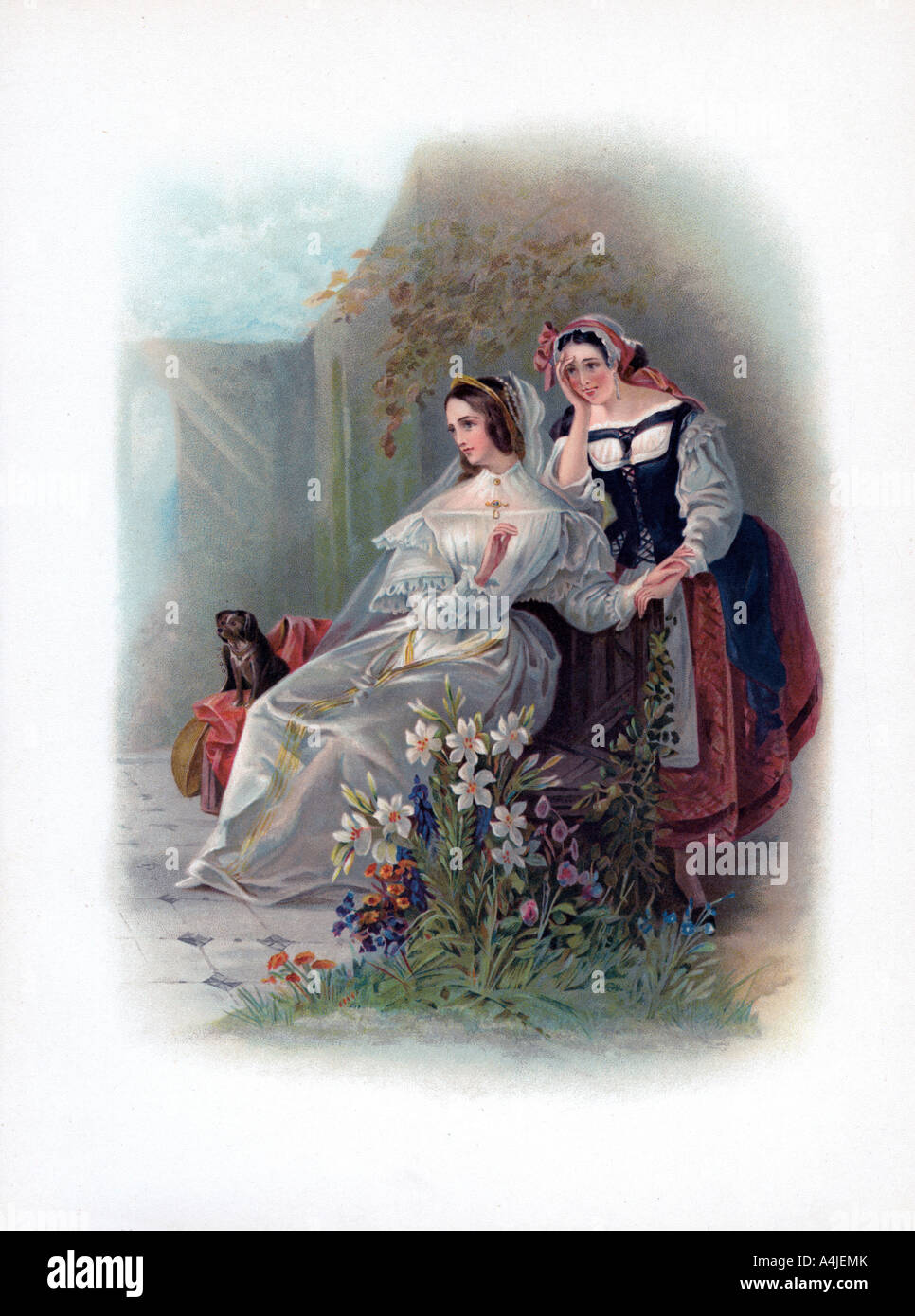 'Olivia and Maria', 1891. Artist: Unknown Stock Photo