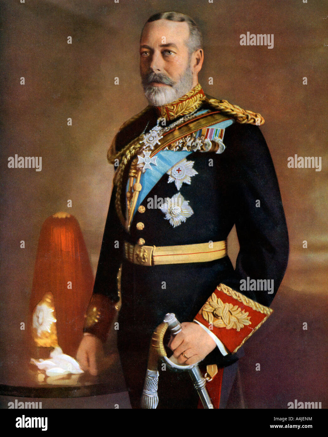 King George V, c1930s. Artist: Unknown Stock Photo