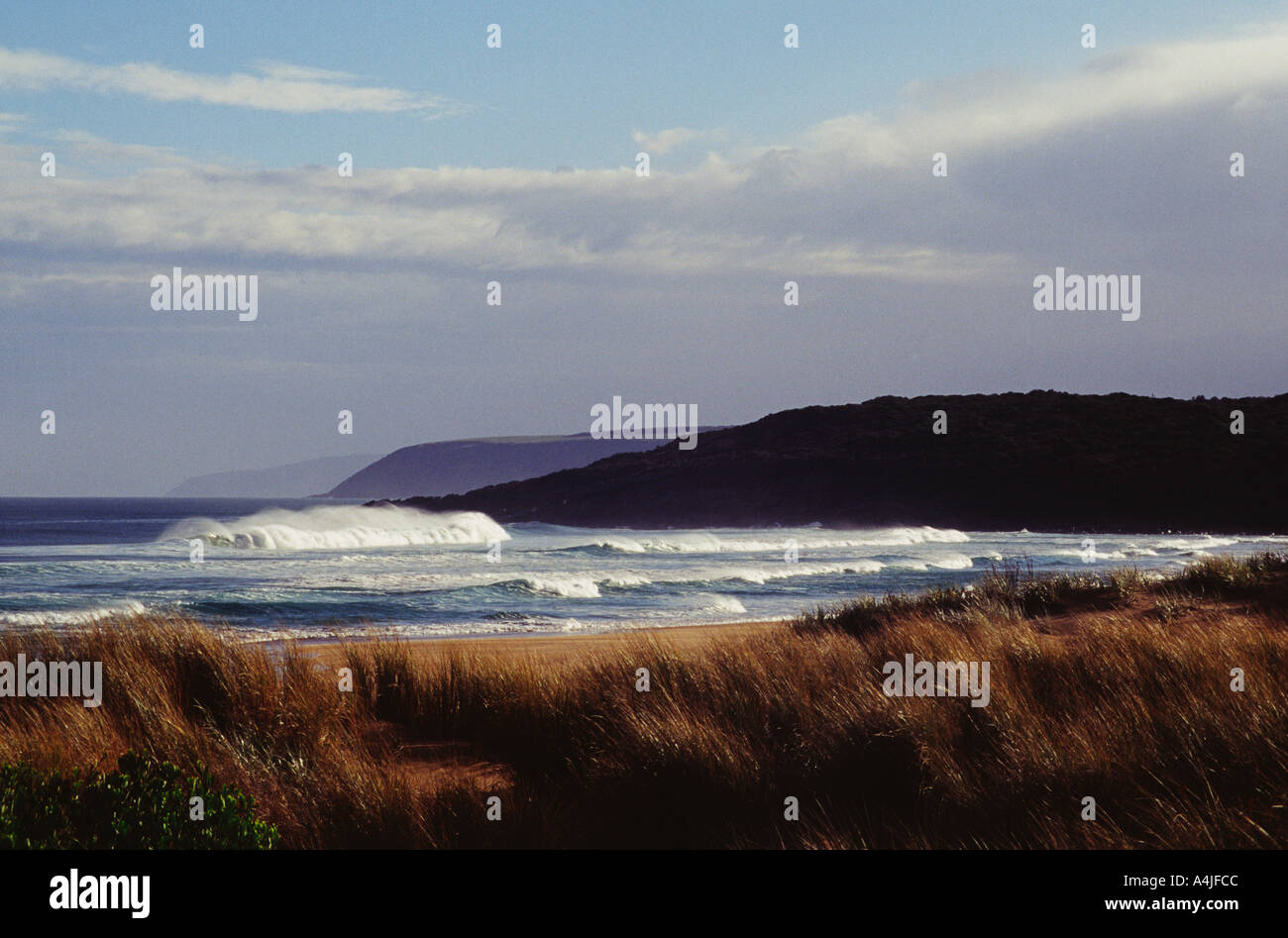 Waitpinga beach South Australia windy high waves Stock Photo Alamy
