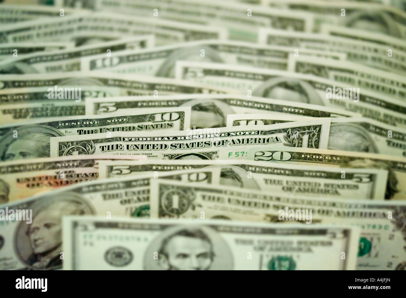 US Bank Notes 1 5 10 20 50 dollar bank notes bills Stock Photo - Alamy