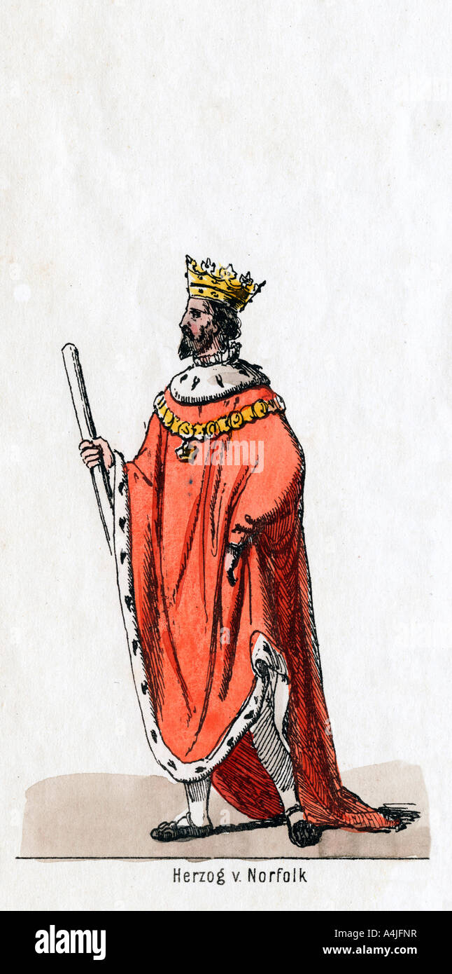 Duke of Norfolk, costume design for Shakespeare’s play, “Henry VIII