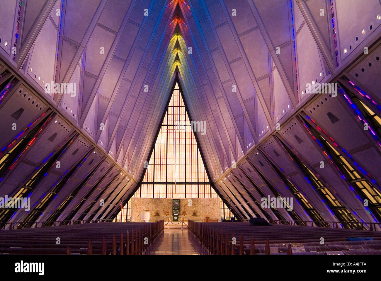 United states air force academy cadet chapel hi-res stock photography ...