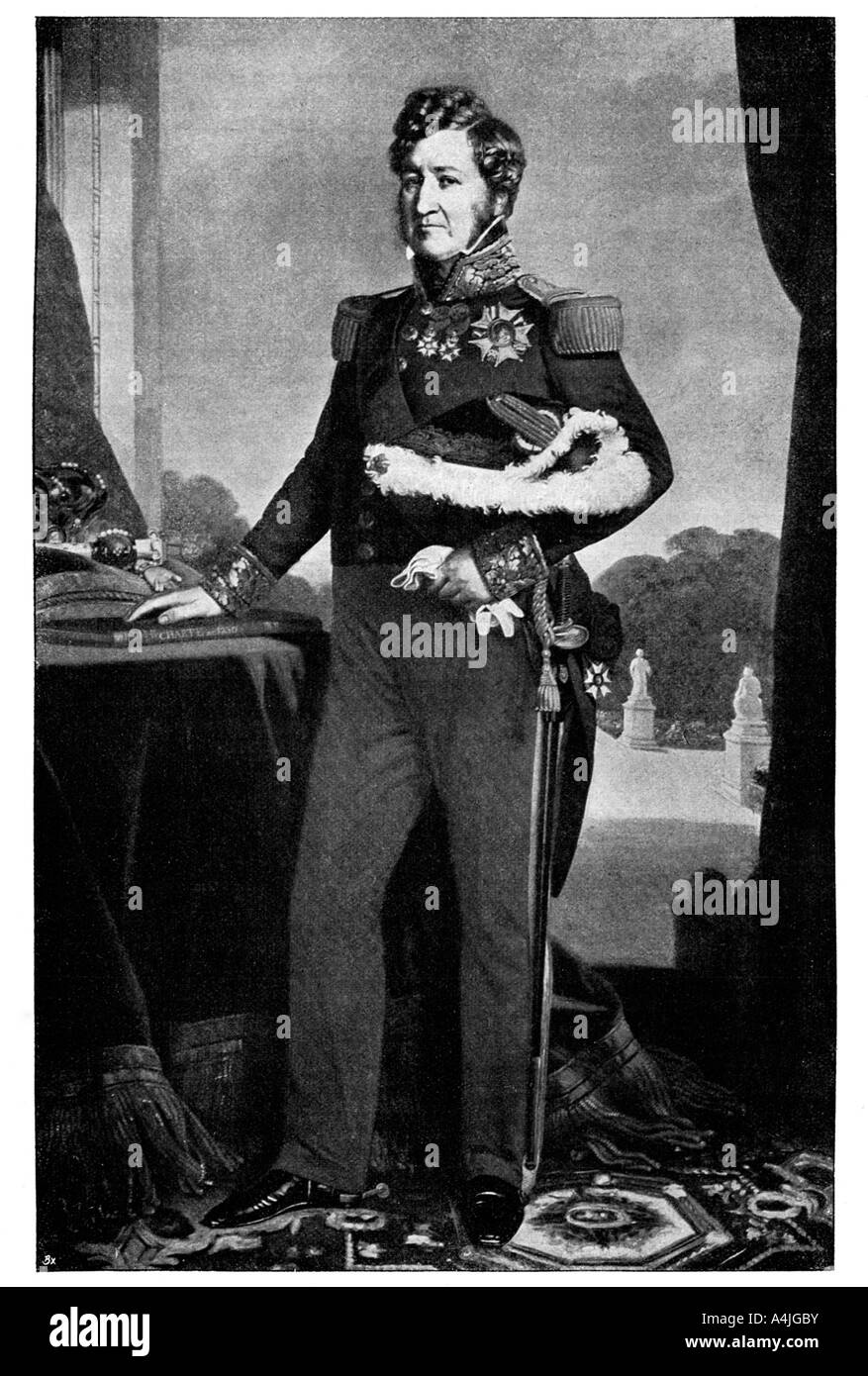 King Louis-Philippe I of France (1773-1850), 1900.Artist: Franz Xaver Winterhalter Stock Photo