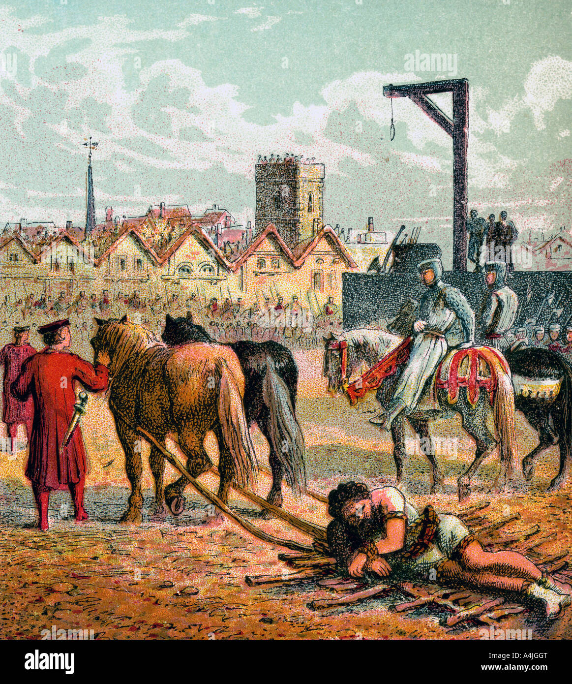 'Wallace Executed', 1305, (c1850). Artist: Unknown Stock Photo