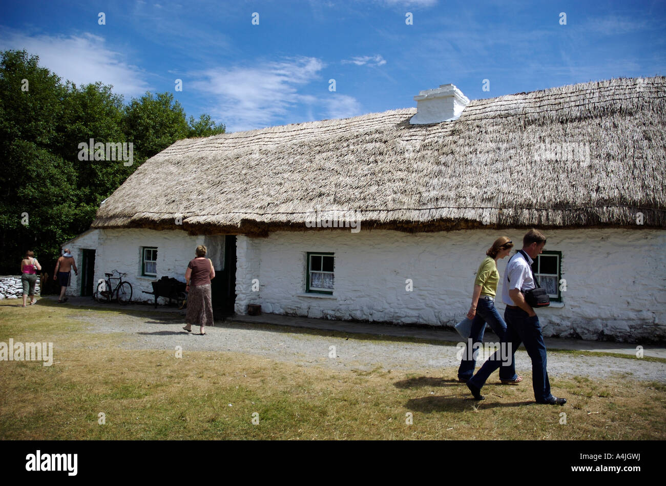 Old Thatched Cottage At Muckross Farm Killarney County Kerry