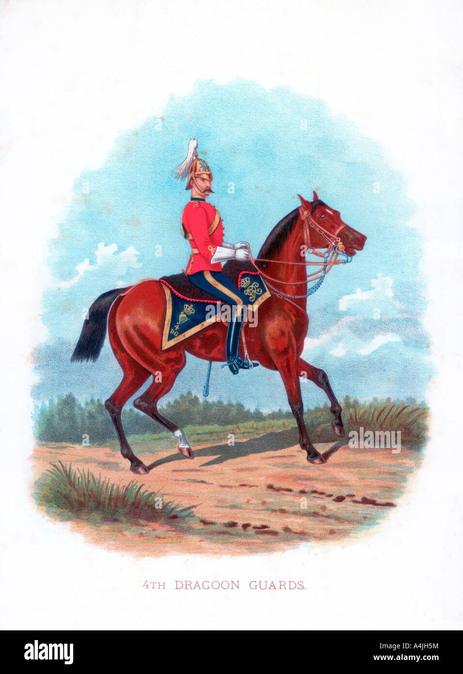 '4th Dragoon Guards', 1888. Artist: Unknown Stock Photo
